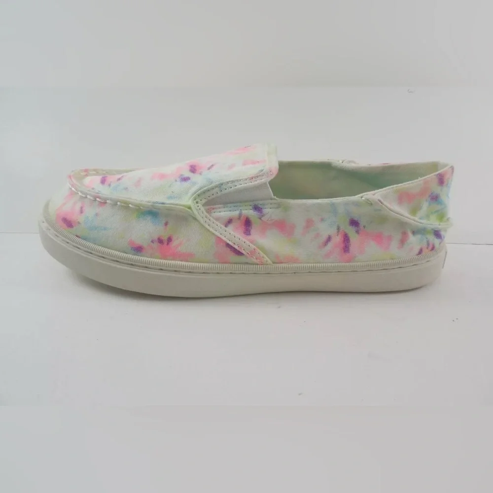 Sperry Top Sider Shoes Girls Sz 4 M Tie Dye Saltie Multicolor Slip On